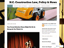 Tablet Screenshot of nc-construction-law.com
